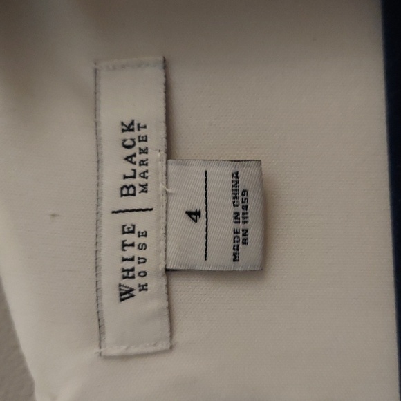 WHITE HOUSE BLACK MARKET Winter White Capped Sleeve Button Sheath Dress - Picture 3 of 13